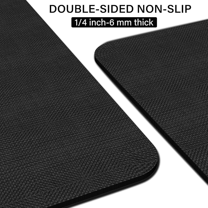 Extra Large Yoga Mat - 84"x30"x6mm (1/4 inch), Non-Slip, Durable, Eco-Friendly, Thick Wide Exercise Mat for Home Workouts, Yoga, Pilates, Stretching, Meditation (Barefoot Exercise)