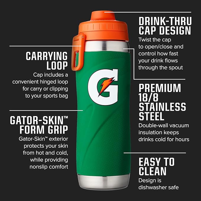 Gatorade Stainless Steel Sport Bottle,