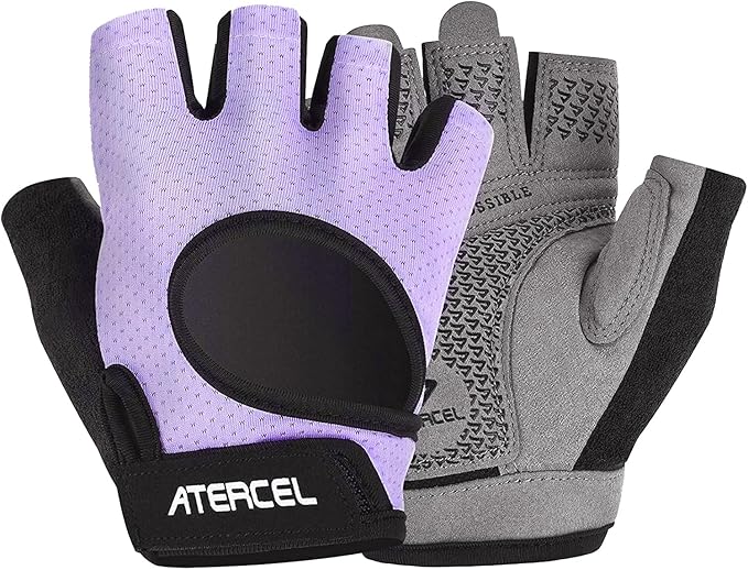ATERCEL Weight Lifting Gloves Full Palm Protection, Workout Gloves for Gym, Cycling, Exercise, Breathable, Super Lightweight for Mens and Women