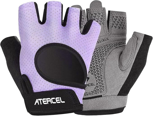ATERCEL Weight Lifting Gloves Full Palm Protection, Workout Gloves for Gym, Cycling, Exercise, Breathable, Super Lightweight for Mens and Women