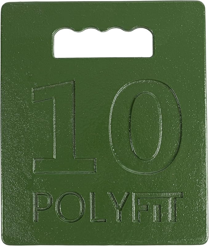 Polyfit Rucking Weight Plate - 10x12 Cast Iron Plate for Backpacks & Rucks | Includes backpack, 10 lb plate, rucking straps, sternum strap and hang loop, for walking, rucking and weighted training