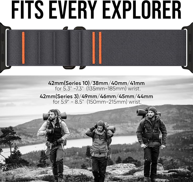 Suitisbest 2 Pack Sport Band Compatible with Apple Watch Ultra Band 49mm 46mm 45mm 44mm 42mm 41mm 40mm 38mm, Stretchy Sport Loop Strap for iWatch Series 11 10 9 8 7 6 5 4 3 2 1, SE 3 2 1, Ultra 3 2 1