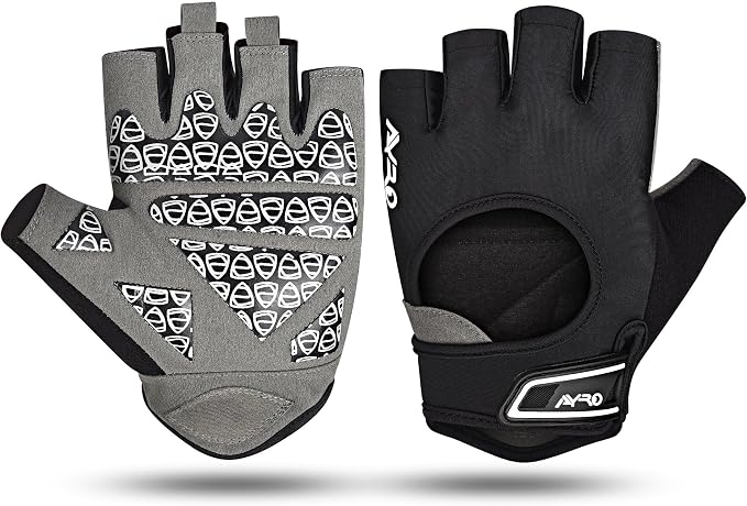 AYRO Breathable Weight Lifting Gloves, Gym Gloves for Men & Women with Extra Grip, Workout Glove for Men with Full Palm Protection, Removal with Durable Closure, for Weightlifting