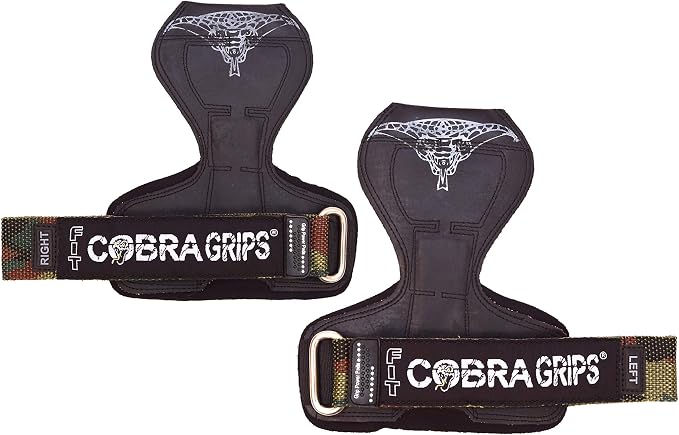 Cobra Grips Weight Lifting Gloves with Adjustable Neoprene Padded Wrist Wraps - Heavy Duty Alternative to Power Lifting Hooks for Deadlifts