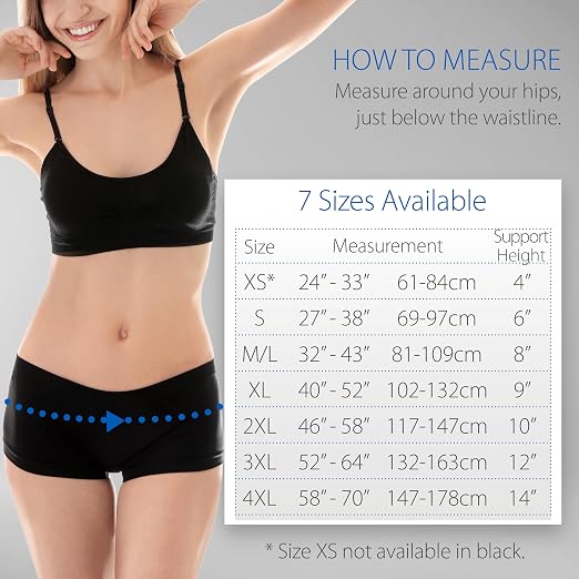 CorFit Back Brace for Lower Back Pain Relief & Lumbar Support Belt, BK, XL | CorFit's patented proportional sizing and dual pulls deliver customized compression, posture support, and spinal stability.