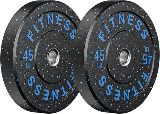 2" Bumper Plates Set Olympic Weight Plates for Barbell Strength Training | Papababe 2Inch Weights Plates Set, Floor Protective Plates, 20-600lbs Rubber Bumper Plates for Weightlifting, Bench Press