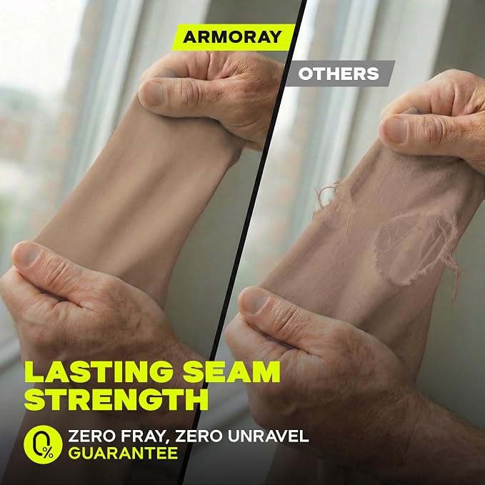 ARMORAY Arm Sleeves for Men and Women - UV Sun Protection Cooling Compression - Tattoo Cover Up Sleeve for Daily Wear & Work