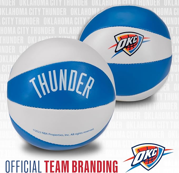Franklin Sports NBA Toy Basketballs - 2 Pack of Kids Soft Mini Basketballs for Over The Door + Indoor Hoops - NBA Fan Shop