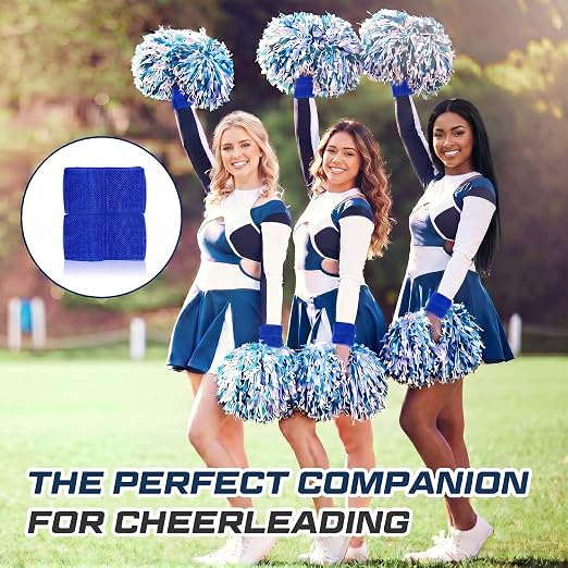 4 Pack Wrist Brace Adjustable Wrist Support Sport Straps for Tendonitis Carpal Tunnel Arthritis Gymnastics Wraps Pain Relief for Football Cheerleaders Fitness Weightlifting(Blue)