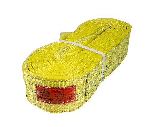Kennedy Wire Rope & Sling Co. 4" x 20' 2-Ply Twist Eye Polyester Lifting Sling (Various Sizes in Listing) Made in The USA