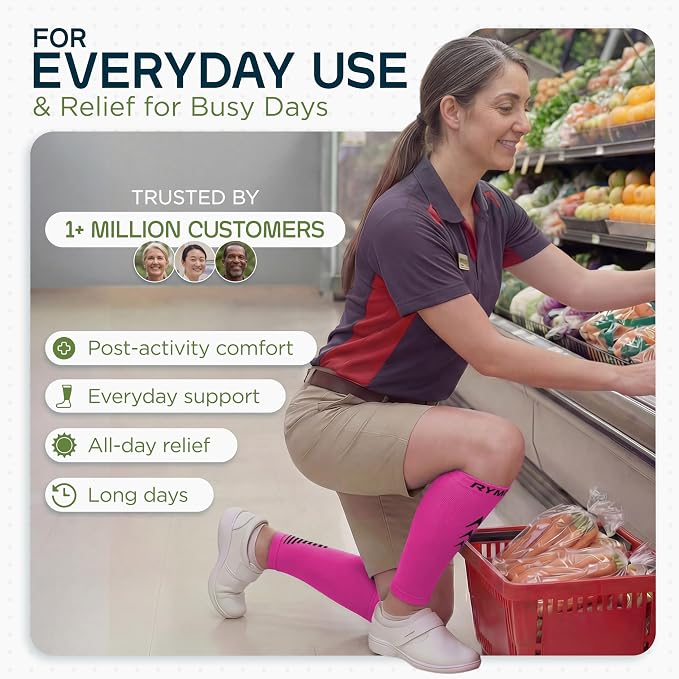 Rymora Calf Compression Sleeves for Men & Women