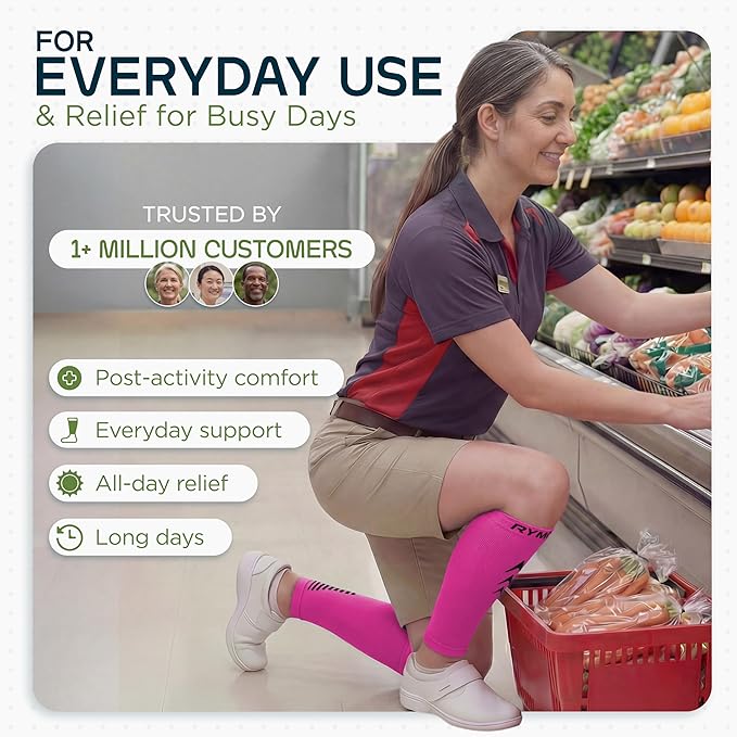 Rymora Calf Compression Sleeves for Men & Women