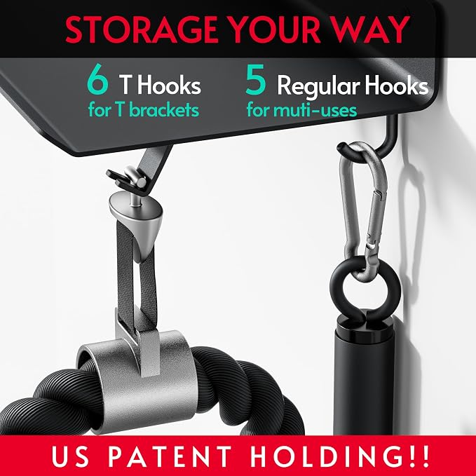 1-Tier Floating Shelf Compatible with Tonal 1 & 2 Accessories | Home Gym Storage Rack, Wall Mount Gym Organizer, Workout Metal Holder, T-Bracket Lock Adapters Hanger, US Patent Holding
