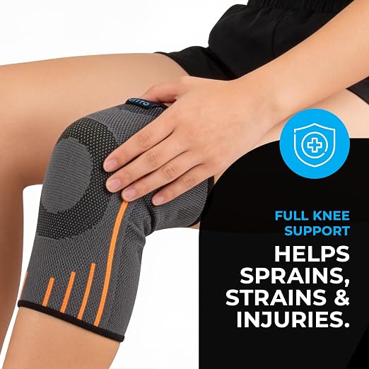 VITTO Kids Knee Brace - Osgood Schlatter Knee Brace Youth, Compression Sleeve for Boys and Girls from 4-14 years old (L)