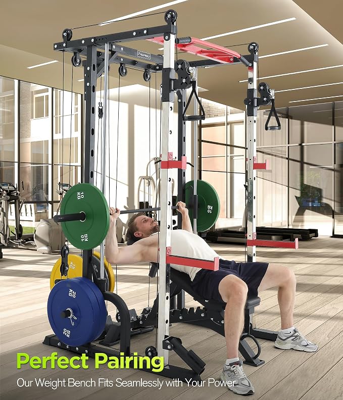 Heavy Duty Weight Bench | 1000LB Capacity,Adjustable FID Workout Bench Weight Lifting,Black,for Gym and Home Gym