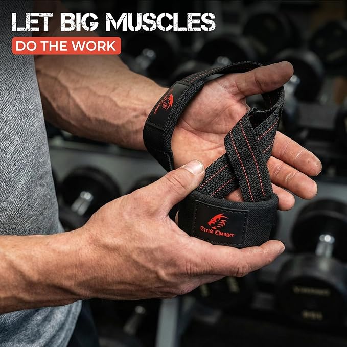 Figure 8 Lifting Strap Padded Deadlift Straps Heavy Duty Weight Lifting Straps Strongman Axle Bar Straps Weightlifting Wrist Wraps