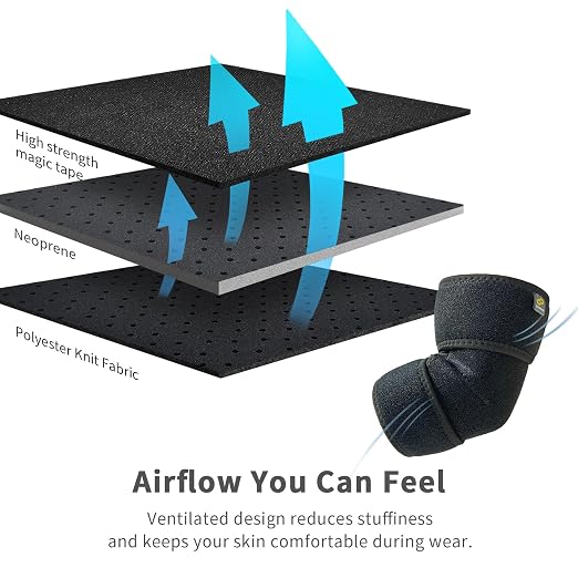 Bracoo Elbow Brace for Tendonitis Women Men, Tennis Elbow Compression Sleeve Wrap Support, Golfer's Elbow, Bursitis, Sprains, Strains, Sports Injury Recovery Joint, Arthritis Pain Relief, ES10