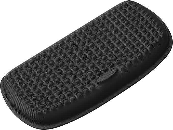 MEKASS Elbow Pad for Desk, Large Size Memory Foam Elbow Rest Padding with Non-Slip, Ergonomic Desk Edge Cushion, Armrest Pad Wrist Rest Comfort Support for Office Home (1 Pcs Black)