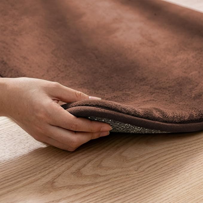 1.3" Thick Baby Floor Play Mat 50x50 Padded Foam Mat for Kids Brown | Memory Mat for Baby to Play on Floor Waterproof Easy Care with Non-Slip Tummy Time Play Mat for Nursery Playroom Classroom