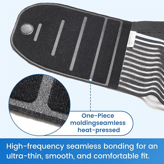 VELPEAU One-Piece Molding Lumbar Support Brace for Back Pain, Sciatica, Scoliosis, Herniated Disc - Adjustable Straps, Highly Breathable Fabric - For Men & Women - Fits 27.5"-31.5″ Waist (Comfort Version, Medium)
