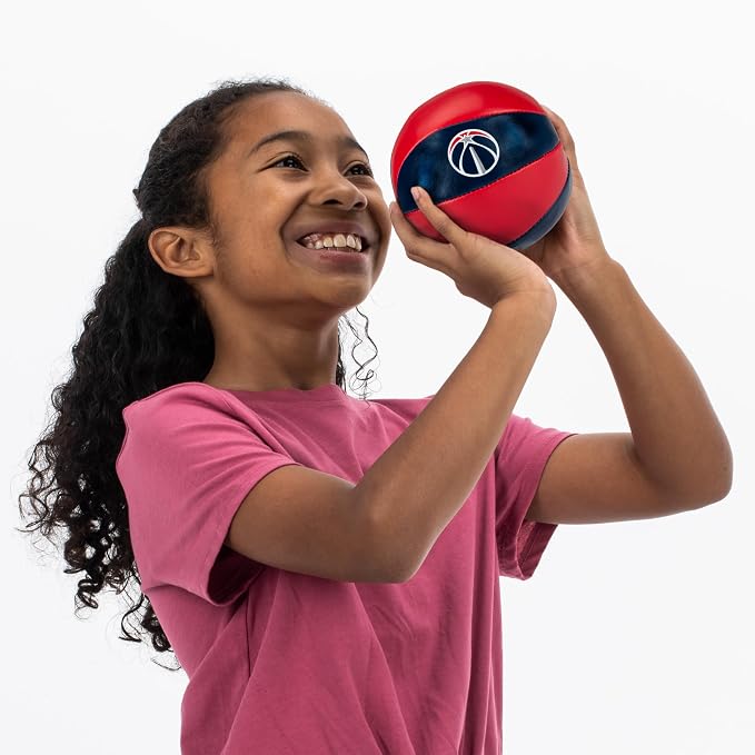 Franklin Sports NBA Toy Basketballs - 2 Pack of Kids Soft Mini Basketballs for Over The Door + Indoor Hoops - NBA Fan Shop