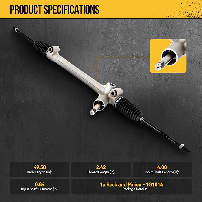 KAC Electronic Power Steering Rack and Pinion Replacement for Chevy Trax 2015-2022, Buick Encore 2013-2022, Encore GX 2020-2023, Rack and Pinion Replace 1G-1014