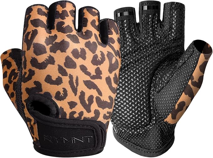 Workout Gloves for Women Men, Weight Lifting Gloves Padded, Full Palm Grip | Gym Grip Gloves for Weightlifting, Rowing, Exercise, Cycling, Dumbbells, Kettlebells, Home Work Out Equipment, Half-finger