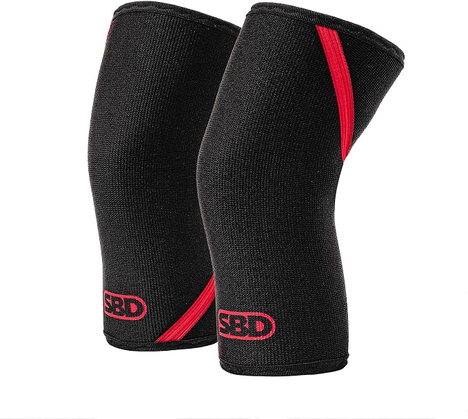 SBD 7mm Powerlifting Knee Sleeves - IPF Approved - Maximum Support | Engineered for unrivaled stability in heavy squats and competition lifts.