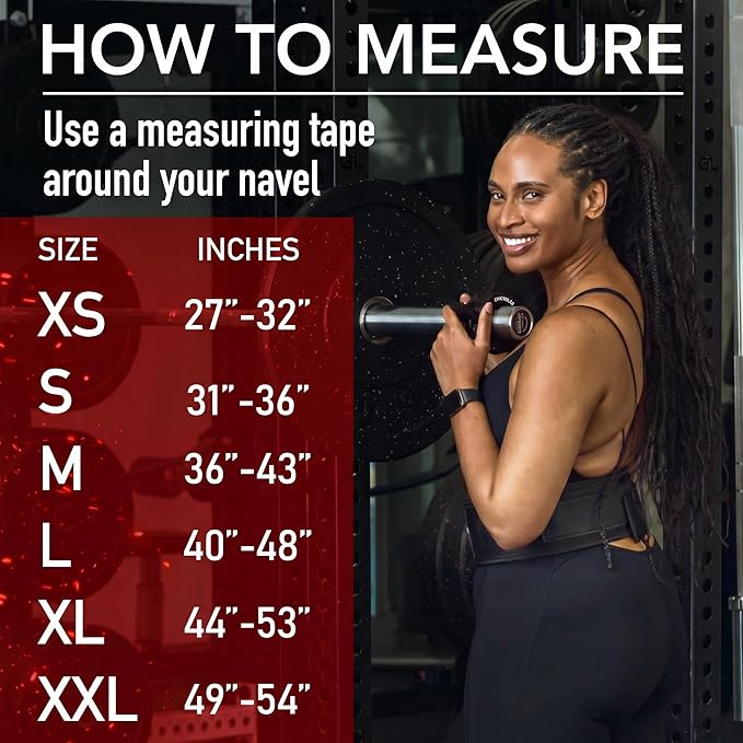 Dark Iron Fitness Self-Locking Weight Lifting Belt for Powerlifting, Squats, Premium Gym Core & Back Support, Weightlifting Training Equipment