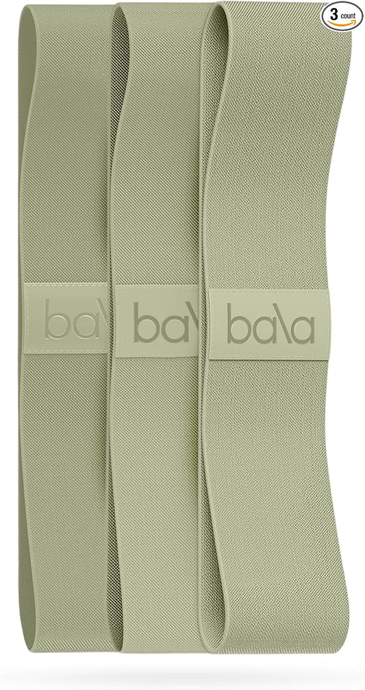 Bala Bands Resistance Bands, Non-Slip Fabric Exercise Bands | Non-Slip Ankle, Legs, Glutes & Booty Bands, Women & Men - Loop Workout Bands for Yoga, Pilates & Strength Training
