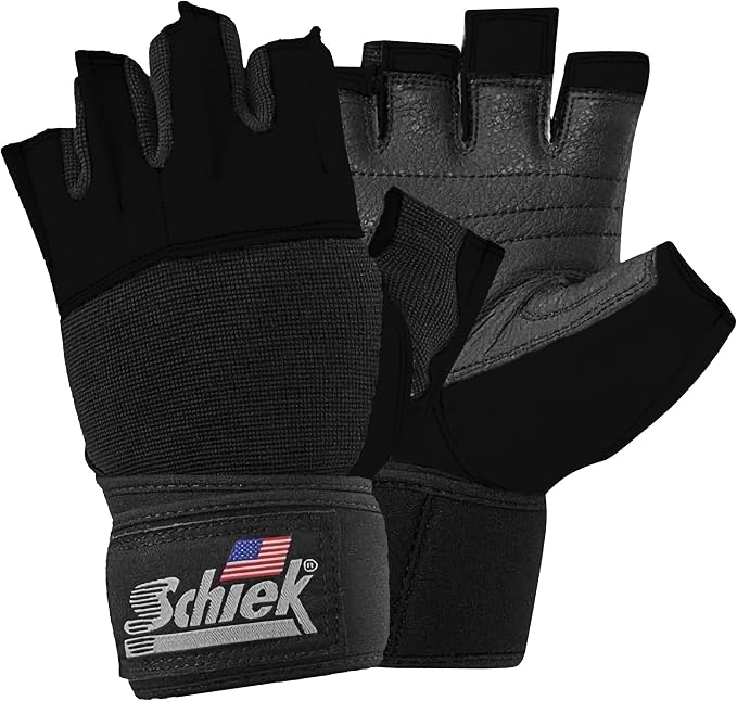 Schiek Sports 530 Platinum Lifting Gloves with Gel Pad - Amara Leather Weightlifting Gloves for Women and Men