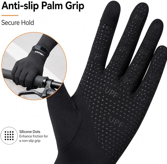 Women Driving Gloves, UV Protection Sun Gloves, Touchscreen Full Finger | UPF 50+ fabric blocks 99% UV rays, protecting hands during driving, cycling, fishing, hiking and outdoor activities