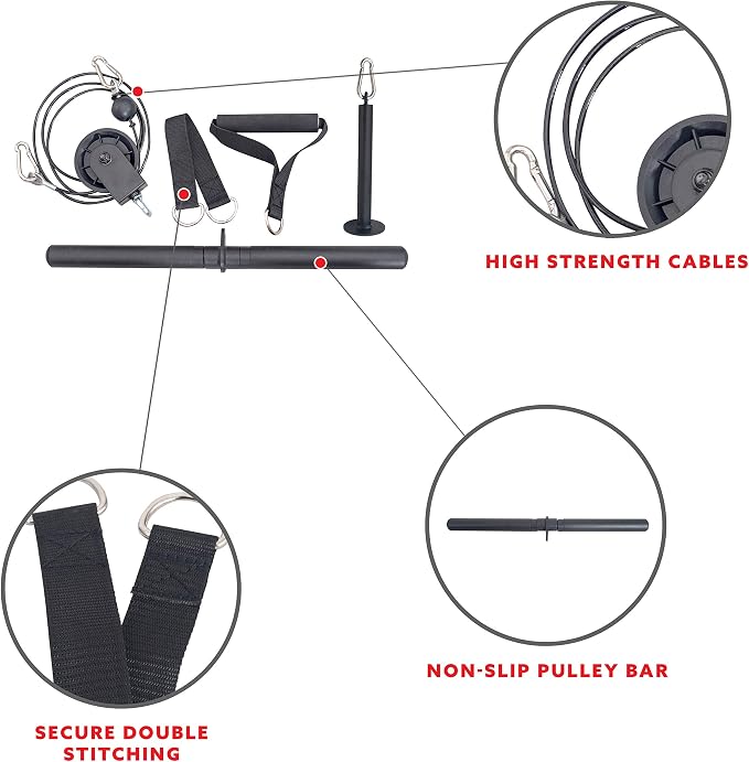 Sunny Health & Fitness Power Cage Squat Rack Attachments for Home Gym | Strength Training, Expanded Workout Variety, Durable Construction, Secure Fit, Quick Installation, Versatile Exercise Support