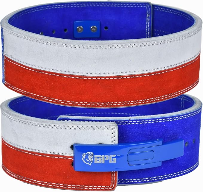 Beast Power Gear Weight Lifting Belt Lever Buckle 10MM 13MM Thick & 4 Inches Free Strap Weightlifting, Powerlifting, Deadlifts, Squats Men Women