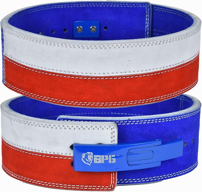 Beast Power Gear Weight Lifting Belt Lever Buckle 10MM 13MM Thick & 4 Inches Free Strap Weightlifting, Powerlifting, Deadlifts, Squats Men Women