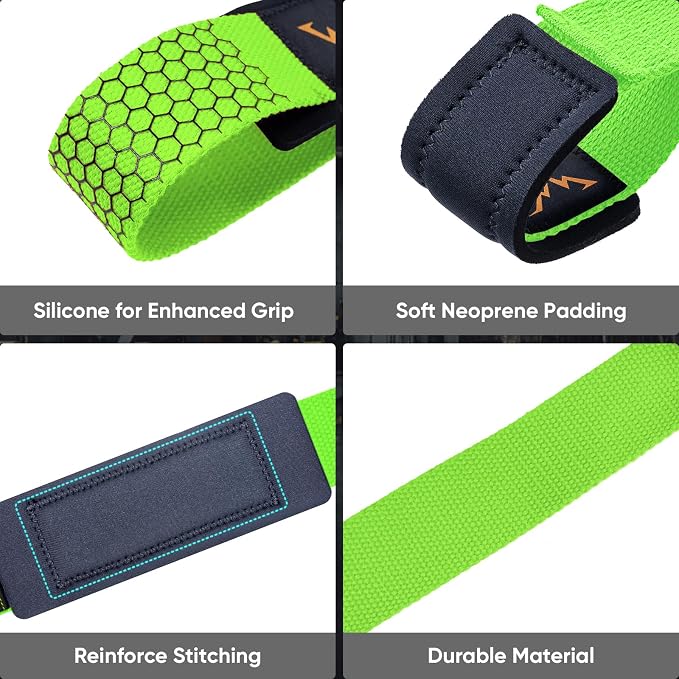 Weight Lifting Straps for Weightlifting, Lifting Wrist Straps Gym, Deadlift Strap, Anti Slip Silicone Weightlifting Strap Men Women Powerlifting, Strength Training