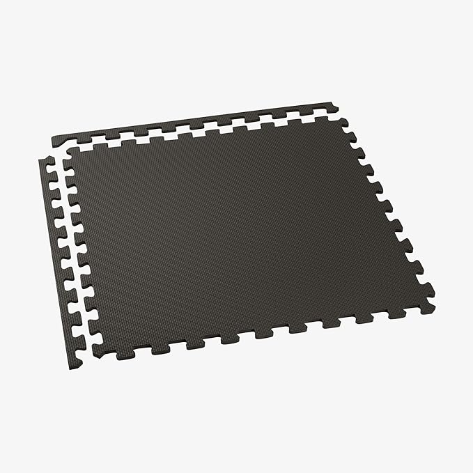 We Sell Mats 1/2 Inch Thickness Multipurpose EVA Foam Floor Tiles, Interlocking Floor Mat for Indoor Gym and Home Use, 24 in x 24 in, Black