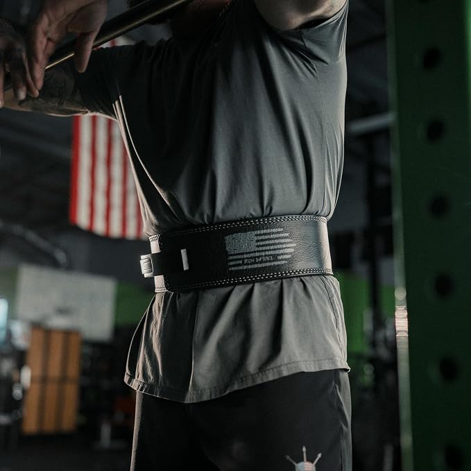 Weight Lifting Belt - Lever Gym Belt for Weightlifting, 10mm Leather Weight Belt for Men - 4 Inches Wide for Support & Stability for Workouts, Powerlifting, Bodybuilding, Fitness & Crossfit