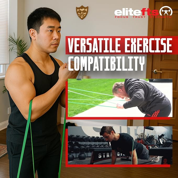 EliteFTS Pro Resistance Band - Boost Core Stability and Flexibility with This Portable, Joint-Friendly Tool