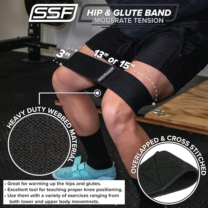 Hip and Glute Activation Band | Squat & Deadlift Warm-up Band for Hips and Glutes
