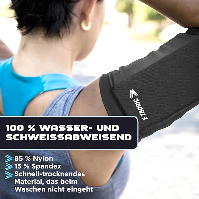 Phone Holder for Running, Cell Phone Arm Bands with Reflective Logo, Phone Strap Armband Fits iPhone and Android, Use for Running, Walking, Hiking and Biking, Gray, Medium