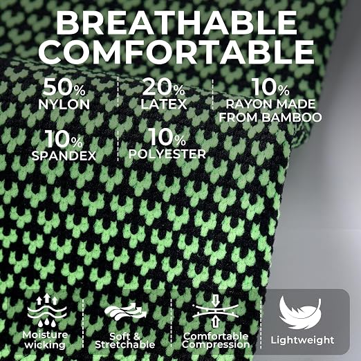 NeoTech Care Elbow Support Brace - Breathable - Men, Women, Right or Left (Green Color, Size M, 1 Unit)