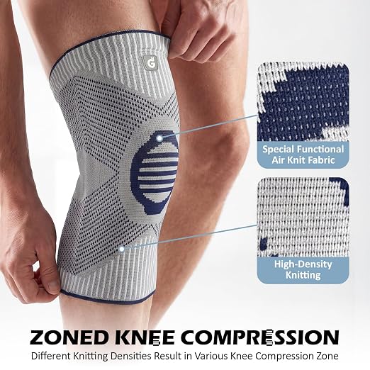 GOOGAH Knee Compression braces 1-Pack - Pain Relief Support for Arthritis, ACL & Meniscus Tears | Breathable Nylon Knee Sleeves for Men & Women | Sizes XXS-2XL