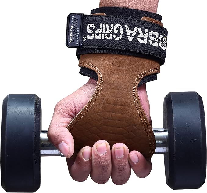 Cobra Grips Weight Lifting Gloves with Adjustable Neoprene Padded Wrist Wraps - Heavy Duty Alternative to Power Lifting Hooks for Deadlifts