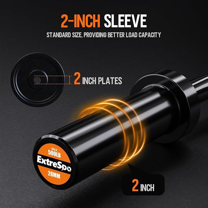 Olympic EZ Curl Barbell Bar, 47" EZ Curl Bar for Weight Lifting, Biceps, triceps, Back/Leg Muscle Group exercise,Chrome Curling Bar for 2 Inch Weight Plates,with 2 Spring Collars