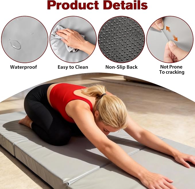 3 Inch Thick Yoga Mat 72 * 32 * 3 inch Extra Thick Exercise Mats Non-Slip Workout Mat for Pilates, Fitness, Gym, Stretching