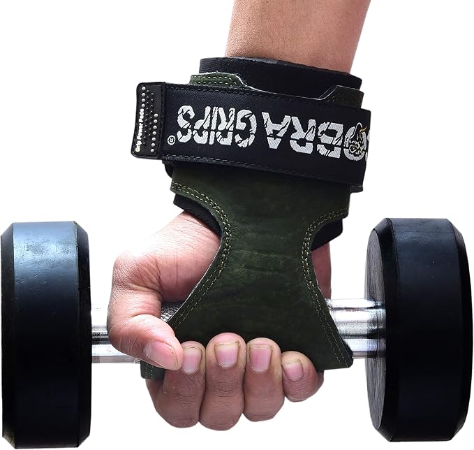 Cobra Grips Weight Lifting Gloves with Adjustable Neoprene Padded Wrist Wraps - Heavy Duty Alternative to Power Lifting Hooks for Deadlifts