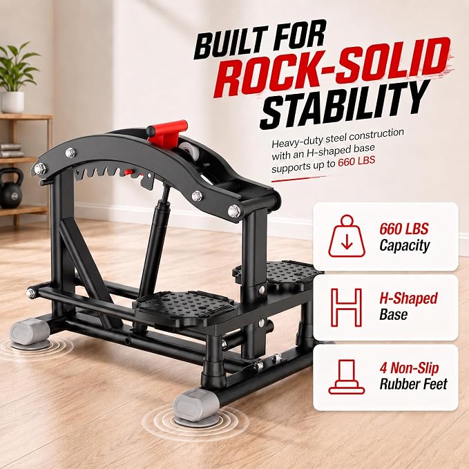EPHESPORT Pull Up Assist Machine with 6-Level Hydraulic Support | 0–200LB Adjustable Support, Power Tower＆ Dip Station Compatible, 660LB Stable Base, Beginner-friendly strength progression