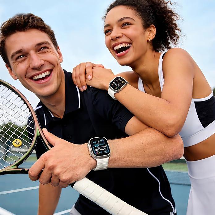 SNBLK Magnetic Band Compatible with Apple Watch Bands for Men 44mm 45mm 46mm 49mm 42mm 41mm 40mm 38mm Women, Secure Silicone Sport Loop Magnet Strap for iWatch Ultra 3 2 1 SE Series 11 10 9 8 7 6 5 4
