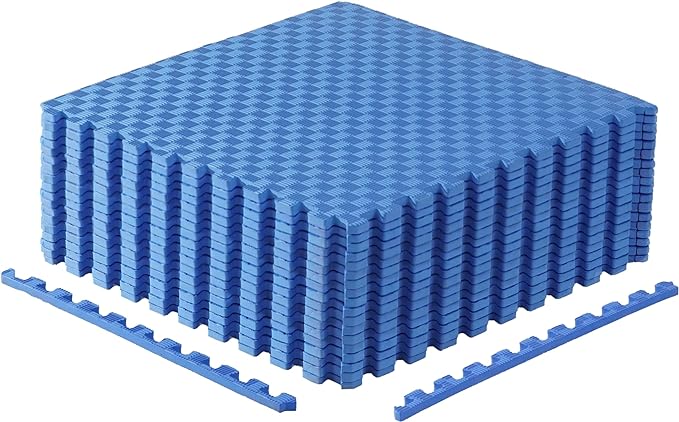 CAP Puzzle Exercise Mats | 1/2” Thick EVA Interlocking Foam Tiles for Home Gym Flooring | Multiple Options